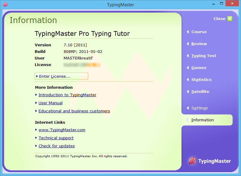 Typing Master Pro Key